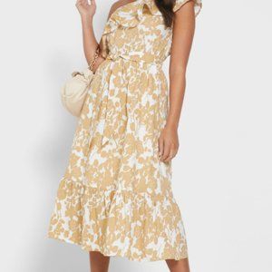 Mango One Shoulder Print Dress - Worn Once!